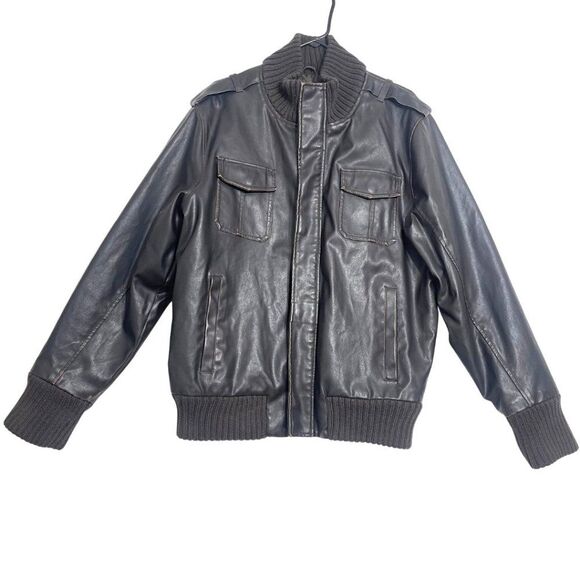 Dakota | Vintage Men's Brown Zip and Button Jacket with Pockets Size Large. - Picture 2 of 16